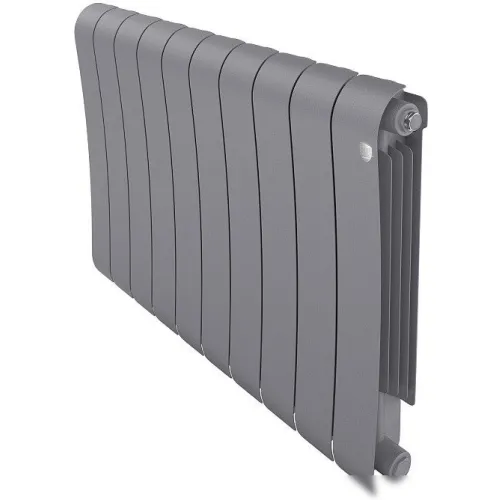 Биметаллический радиатор Royal Thermo Infinity 500 Silver Satin (10 секций)