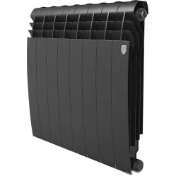 Биметаллический радиатор Royal Thermo Biliner B 500 Черный - 8 секций