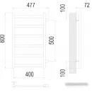 Полотенцесушитель TERMINUS Аврора П6 400х600