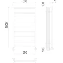 Полотенцесушитель TERMINUS Контур П9 500х1000
