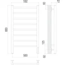 Полотенцесушитель TERMINUS Классик П8 500х850 (сатин, Quick Touch)