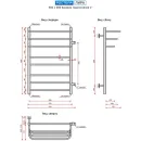 Полотенцесушитель Ростела Лира боковое правое подключение 1" 50x80 см