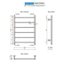 Полотенцесушитель Ростела Виктория 1" 6 перекладин 50х70 см (белый)