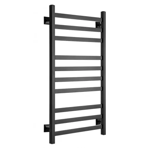 Полотенцесушитель Ростела Квадро V 30 1/2" 10 перекладин 50х60 см (черный)
