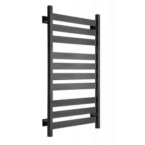 Полотенцесушитель Ростела Квадро V 50 1/2" 10 перекладин 50х60 см (черный)