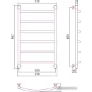 Полотенцесушитель Сунержа Галант+ 800x500 00-0200-8050