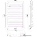 Полотенцесушитель Сунержа Аркус 800x500 00-0251-8050