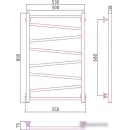 Полотенцесушитель Сунержа Сирокко 800х500 00-0253-8050