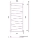 Полотенцесушитель Сунержа Сирокко 1200х500 00-0253-1250