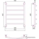 Полотенцесушитель Сунержа Галант+ 600x500 03-0200-6050