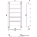 Полотенцесушитель Сунержа Галант+ 800x400 30-0200-8040