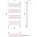 Полотенцесушитель Сунержа Богема с полкой+ 1000x500 31-0223-1050