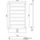 Полотенцесушитель Сунержа Канцлер 800x500 00-0254-8050