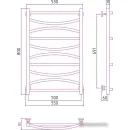 Полотенцесушитель Сунержа Ажур 800x500 00-0255-8050