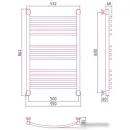 Полотенцесушитель Сунержа Богема+ выгнутая 800х500 05-0221-8050