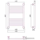 Полотенцесушитель Сунержа Богема+ прямая 600х400 12-0220-6040