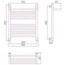 Полотенцесушитель Сунержа Богема с полкой+ 600х500 30-0223-6050