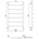 Полотенцесушитель Сунержа Галант+ 800х500 051-0200-8050