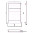 Полотенцесушитель Сунержа Канцлер 800х500 03-0254-8050