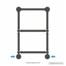 Полотенцесушитель Сунержа Ренессанс 1304 660х400 00-0280-6640