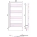Полотенцесушитель Сунержа Аркус 3.0 1000х500 МЭМ правый 12-5705-1050