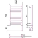 Полотенцесушитель Сунержа Богема 3.0 прямая 500х300 МЭМ правый 31-5805-5030