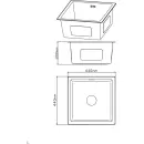 Кухонная мойка Diadonna DS4444B