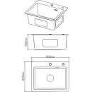 Кухонная мойка Diadonna DS5040В