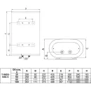 Накопительный электрический водонагреватель Timberk Optima T-WSS50-FS47-V