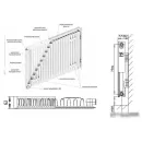 Стальной панельный радиатор Лемакс Valve Compact 11 500x1800