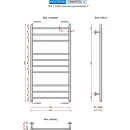 Полотенцесушитель Ростела Свирель V 500x1000/10 1" (Ral 9016, нижнее подключение)