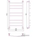 Полотенцесушитель Стилье Аксиома-20 1000х500 00662-1050