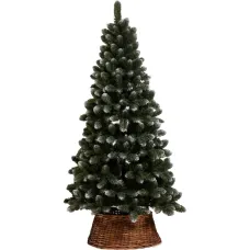 Ель Ёлушка Никольская иней 1.5 м (подставка пластик)