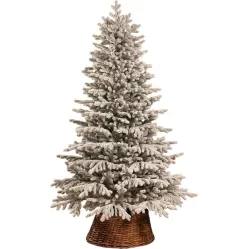 Ель Ёлушка Уральская заснеженная ЕУРАЛЗ 15 (1.5м, подставка пластик)