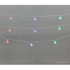 Новогодняя гирлянда Neon-Night Снежинки большие 5 м 304-024 (мультиколор)