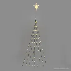 Новогодняя гирлянда Neon-Night Роса с макушкой на елку эффект водопада 9х2 м 315-896 (теплый белый)