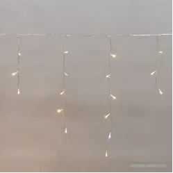 Гирлянда бахрома Neon-Night Айсикл 10х0.6 м 255-546 (теплый белый)