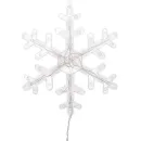 Новогодняя гирлянда Neon-Night Бахрома со снежинками 2.4х0.9 м 255-075 (белый)