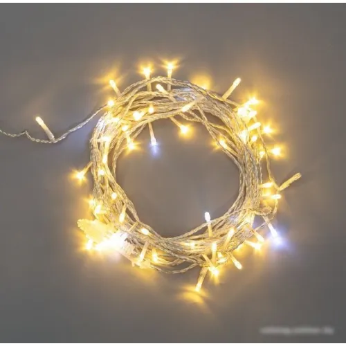 Новогодняя гирлянда Neon-Night Нить 10 м с эффектом мерцания 305-526 (теплый белый)