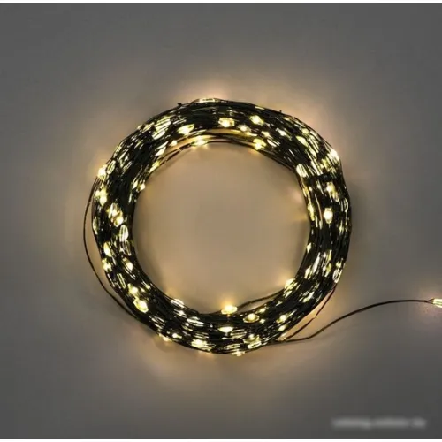 Новогодняя гирлянда Neon-Night Роса с контроллером 100 м 303-296 (теплый белый)