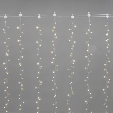 Световой дождь Neon-Night занавес из росы Фейерверк 3х3м 315-866 (теплый белый)