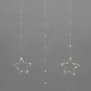 Световой дождь Neon-Night занавес из росы с фигурами Звезд 315-846 (теплый белый)