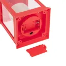 Новогодняя гирлянда Neon-Night Декоративный фонарь красный 10.5х10.5х24 см 513-059 (теплый белый)