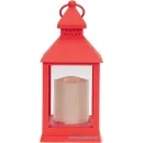 Новогодняя гирлянда Neon-Night Декоративный фонарь красный 10.5х10.5х24 см 513-059 (теплый белый)