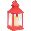 Новогодняя гирлянда Neon-Night Декоративный фонарь красный 10.5х10.5х24 см 513-059 (теплый белый)