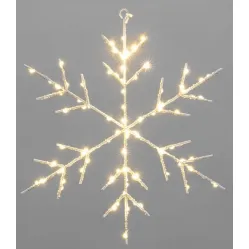 Светильник Neon-Night Снежинка на металлическом каркасе 501-056 (теплый белый)