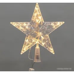 3D-фигура Neon-Night Звезда на елку 22 см 501-006 (теплый белый)