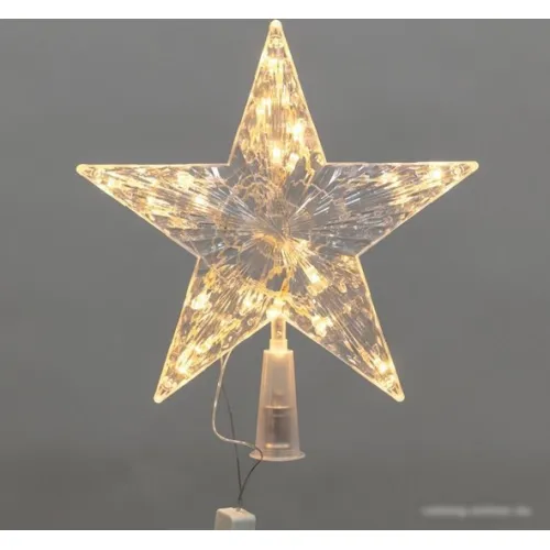 3D-фигура Neon-Night Звезда на елку 22 см 501-006 (теплый белый)