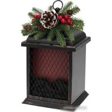 Новогодняя гирлянда Neon-Night Светодиодный камин Рождество с эффектом живого огня 15х14х26 см 511-027 (бронзовый)