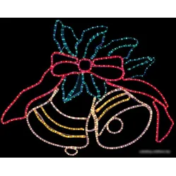 2D-фигура Neon-night Колокольчики с бантиком (79x106 см) [501-314]